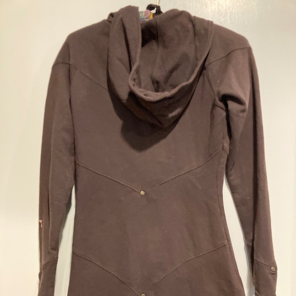 Maha Devi Organic Cotton & Hemp Tunic Hooded Jacket / XS - Picture 3 of 8
